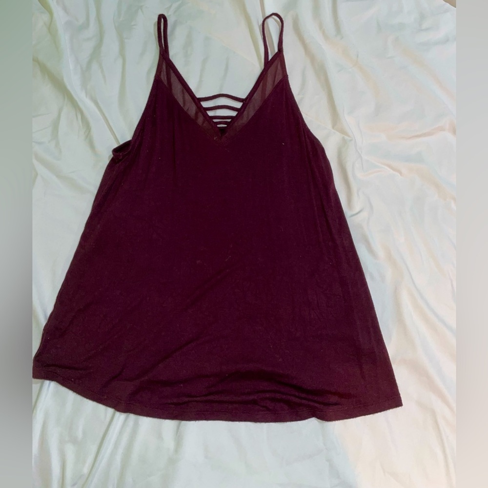 Maroon tank top